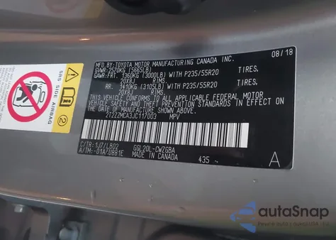 2018 Lexus Rx 350 from USA, damaged, VIN 2T2ZZMCA3JC117003